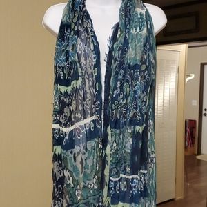 Blue and Green Scarf